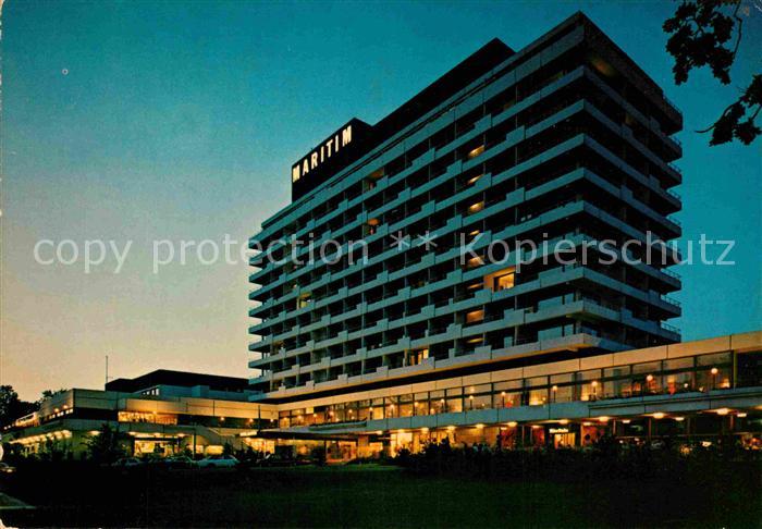 Timmendorfer Strand Hotel Kongresszentrum Maritim Nachtaufnahme