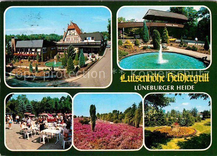 Walsrode Lueneburger Heide Luisenhoehe Heidjergrill Restaurant Terrasse Park