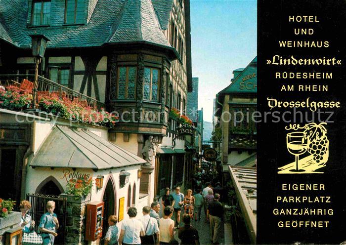 Ruedesheim Rhein Hotel und Weinhaus Lindenwirt Drosselgasse