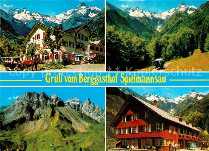 Oberstdorf Berggasthof Spielmannsau Alpenpanorama