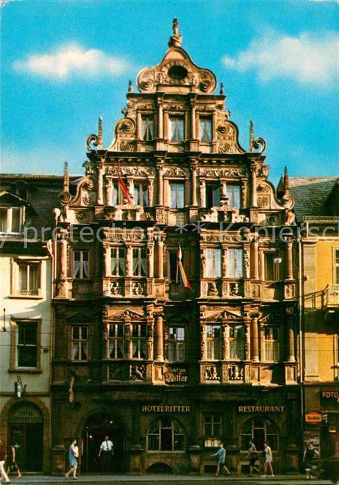 Heidelberg Neckar Hotel zum Ritter Historisches Gebaeude 16. Jhdt.