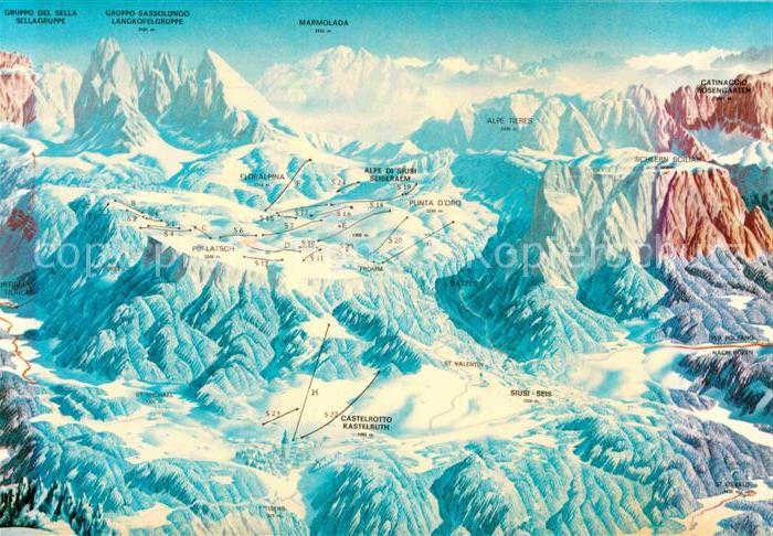 Kastelruth Suedtirol Seis und die Seiseralm aus der Vogelperspektive