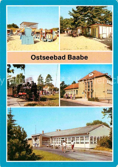 Baabe Ostseebad Ruegen Strand Zeltplatz Kleinbahn Erholungsheim FDGB Gaststaette