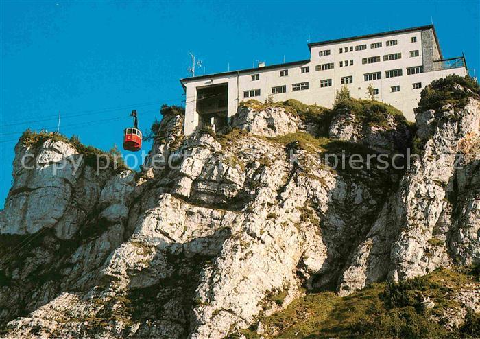Bad Reichenhall Berghotel Predigtstuhl Bergbahn Gipfelstation Berchtesgadener Al