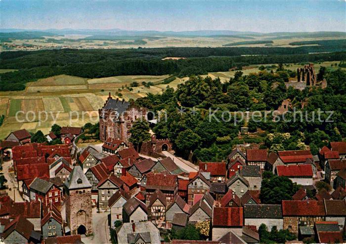 Staufenberg Hessen mit Burg Fliegeraufnahme