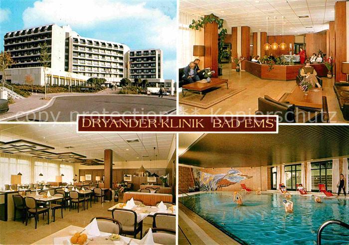 Bad Ems Dryander Klinik Kurklinik Restaurant Foyer Hallenbad