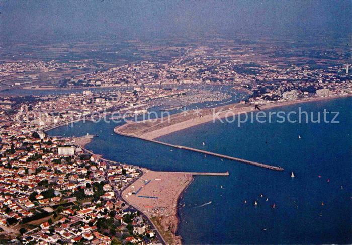 Saint-Gilles-Croix-de-Vie Vendee Embouchure de la Vie vue aerienne