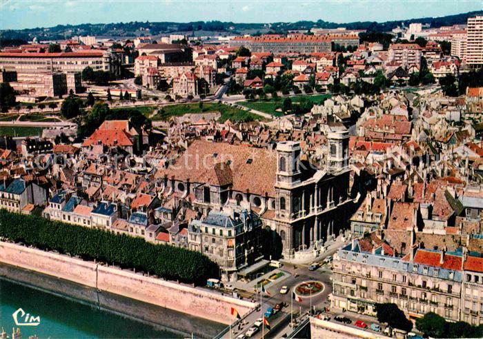 Besancon Doubs Eglise de la Madeleine Place Jouffroy Ecole d Horlogerie vue aeri