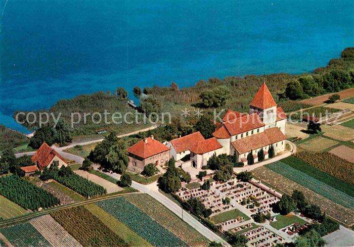 Oberzell Reichenau St Georgskirche Fliegeraufnahme