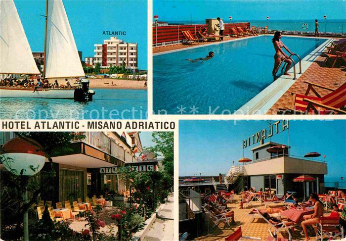 Misano Adriatico Hotel Atlantic Swimming Pool Ristorante Segelboot