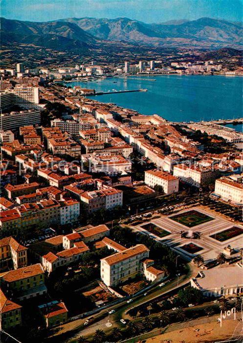 Ajaccio La Ville Place du Diamant et le Port vu