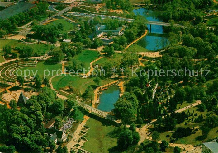 Essen Ruhr Teilansicht Grugapark Fliegeraufnahme