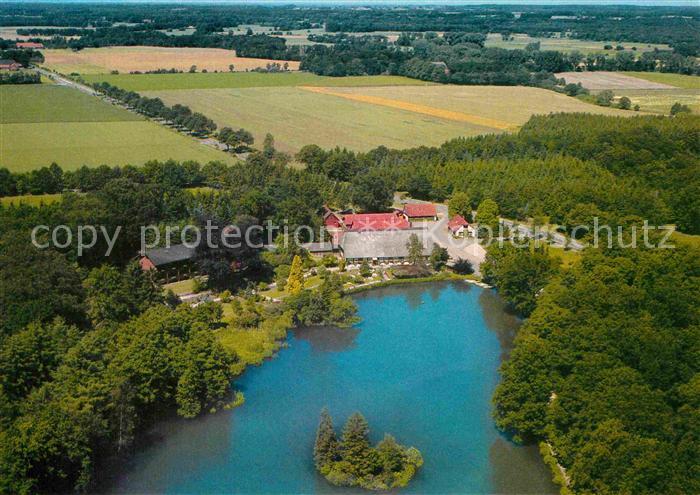 Grossenkneten Hotel Restaurant Gut Moorbeck See Fliegeraufnahme