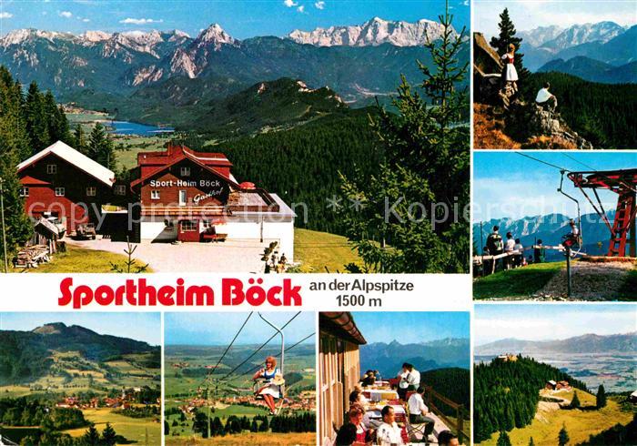 Nesselwang Allgaeu Bayern Sportheim Boeck an der Alpspitze Bergbahn Alpenpanora