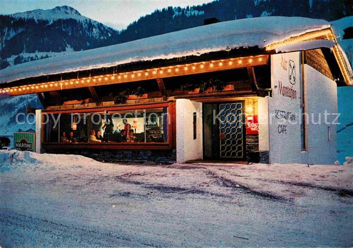 Gaschurn Vorarlberg Restaurant Alt Montafon im Winter Nacht
