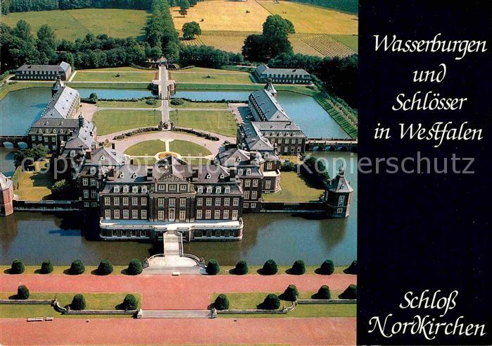 Nordkirchen Schloss Serie Wasserburgen und Schloesser in Westfalen Fliegeraufnah