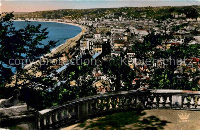 Nice Alpes Maritimes Vue generale prise de la terrasse du Ch