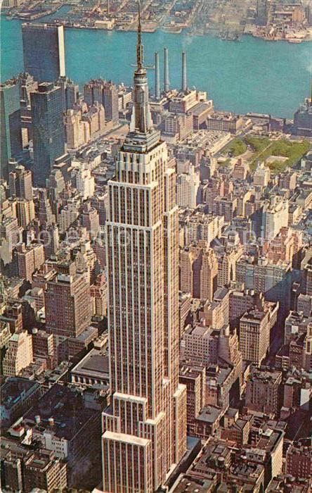 New York City Aerial view of Empire State Building