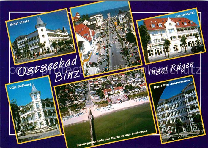 Binz Ruegen Hotel Vineta Strandstrasse Centralhotel Villa Hoffnung Strandpromena
