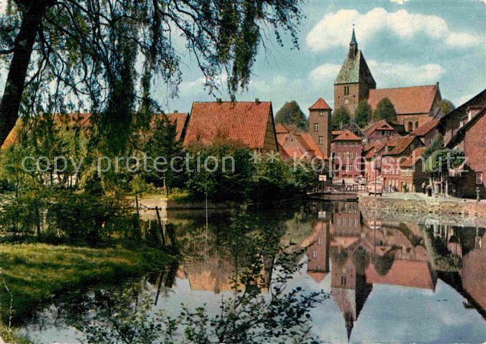 Moelln Lauenburg Blick vom Muehlgraben