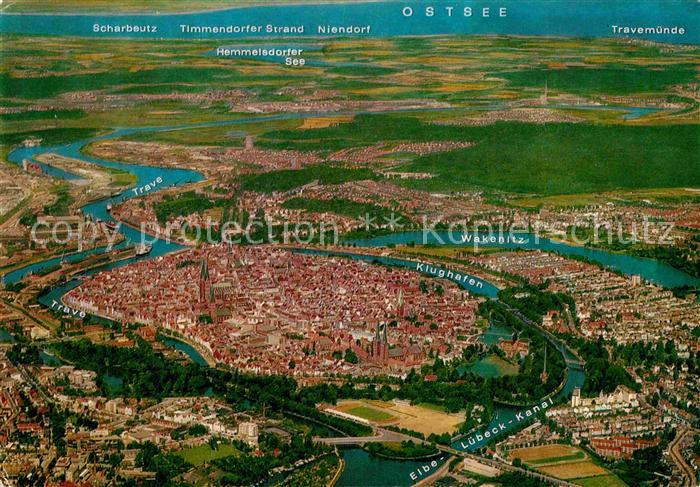 LueBECK  CITY Fliegeraufnahme