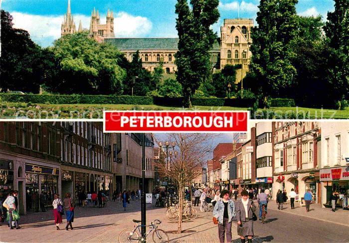 Peterborough Cathedral from Bishopsgate Gardens Long Causeway