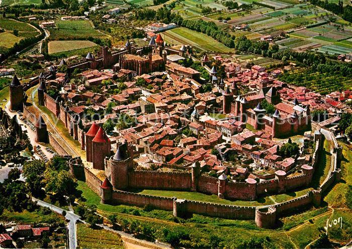 Carcassonne Vue aerienne du Ciel par Alain Perceval