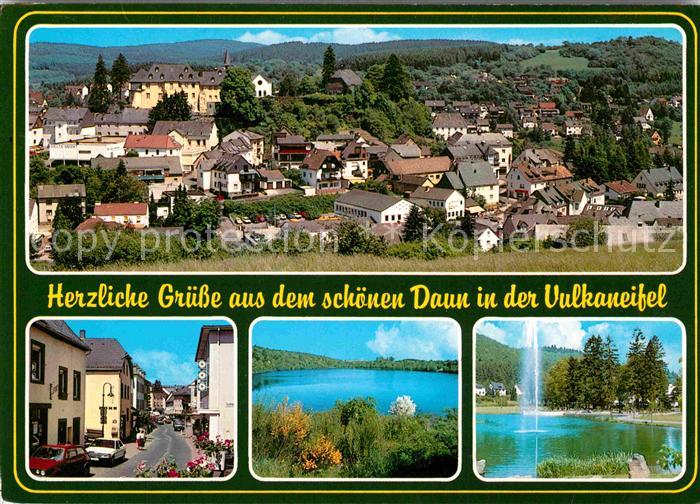 Daun Eifel Panorama Strassenpartie See Fontaene