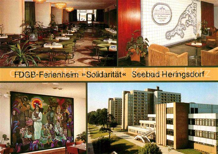 Heringsdorf Ostseebad Usedom FDGB Ferienheim Solidaritaet Cafe Sanddorn Foyer Wa