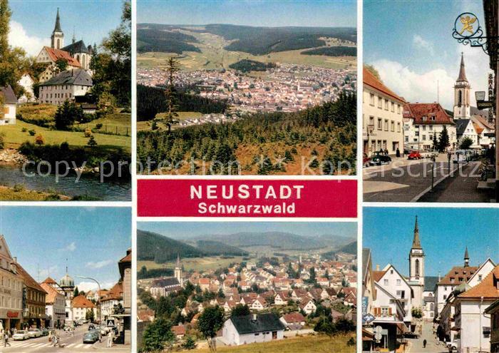 Neustadt Schwarzwald Kirche Stadtblick Teilansichten