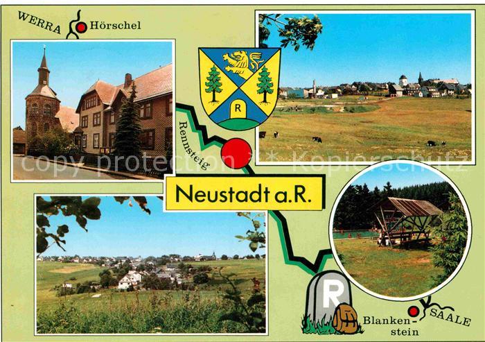 Neustadt Rennsteig Kirche Panorama Futterkrippe