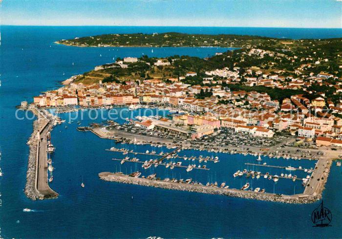 Saint Tropez Var Vue generale aerienne le nouveau Port et la Citadelle