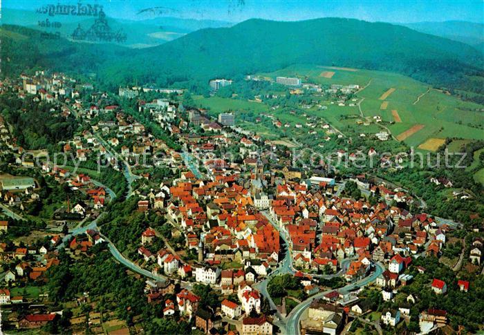 Bad Wildungen Altstadt mit Kurviertel Fliegeraufnahme