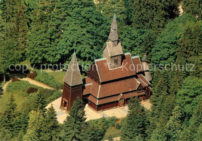 Hahnenklee-Bockswiese Harz Nordische Stabkirche Fliegeraufnahme
