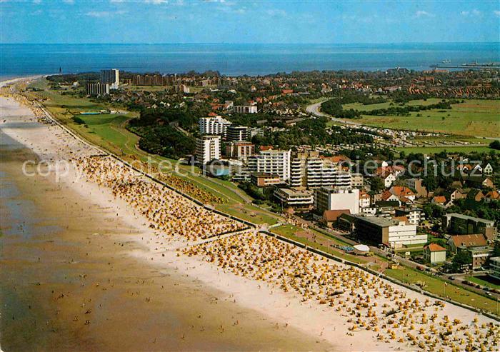 Cuxhaven Duhnen Nordseebad Fliegeraufnahme