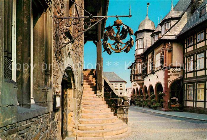 GOSLAR Harz Niedersachsen Rathaustreppe