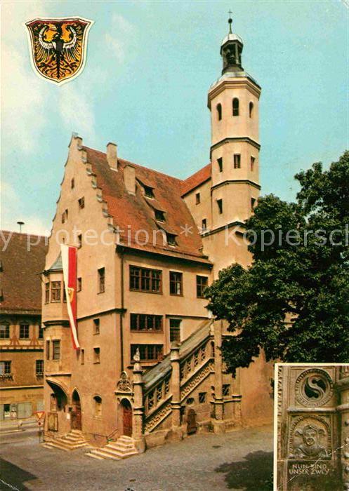 Noerdlingen Rathaus mit Freitreppe