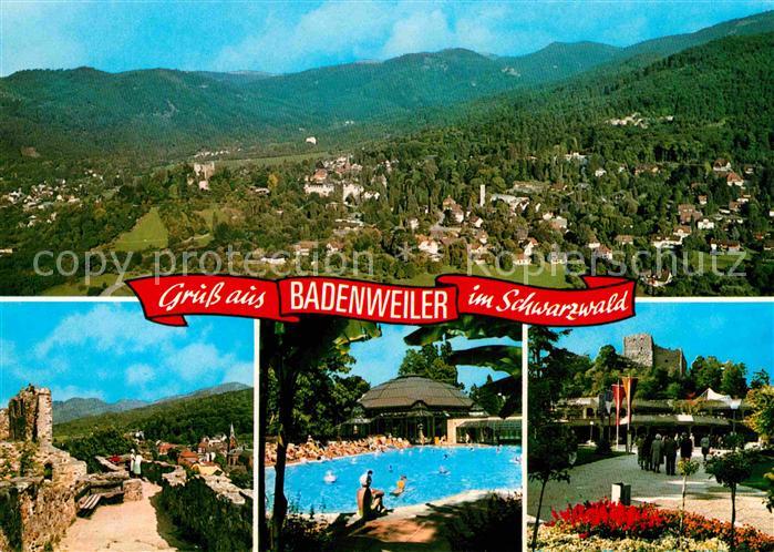 BADENWEILER BW Panorama Burgruine Thermalbad