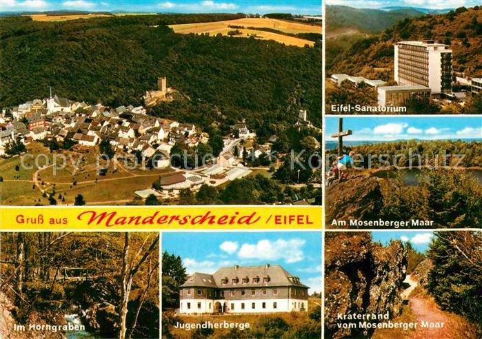 Manderscheid Eifel Fliegeraufnahme Eifel Sanatorium Im Horngraben Jugendherberge