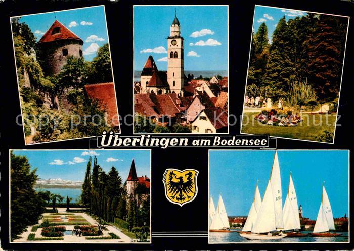 ueberlingen Bodensee Turm Kirche Park Segelregatta