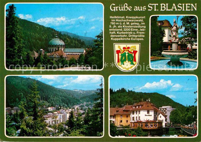 St Blasien Basilika Brunnen Panorama Dom Hotel