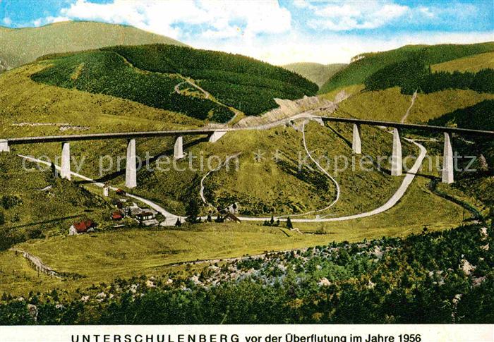 Schulenberg Oberharz Ansicht vor ueberflutung im Jahre 1956