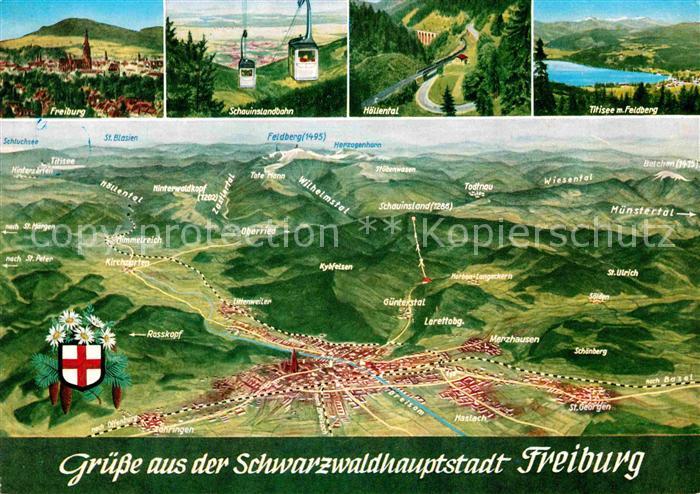 Freiburg Breisgau Panorama Schauinslandbahn Hllental Titisee Feldberg Panoramaka