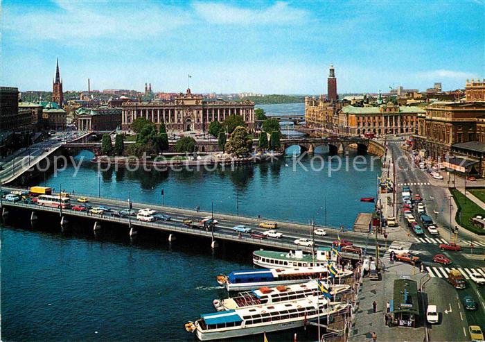 Stockholm Strombruecke altes Reichtagsgebaeude koenigl Oper