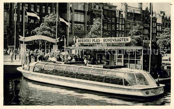 Amsterdam Niederlande Reederij Plas Rondvaarten Grachten Rundfahrten