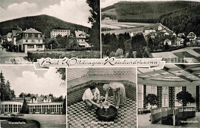 Reinhardshausen Sanatorium Wandelhalle Reinhardsquelle Kurort