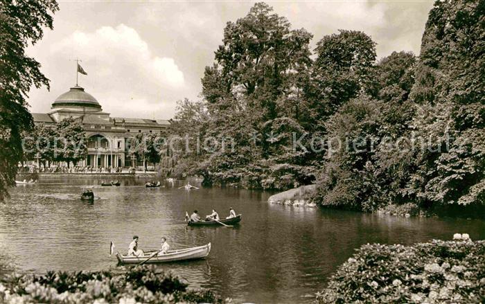 Wiesbaden Kurhaus Bootfahren See