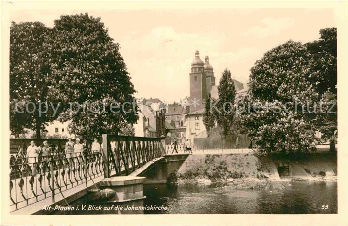 Alt Plauen Bruecke Johanniskirche