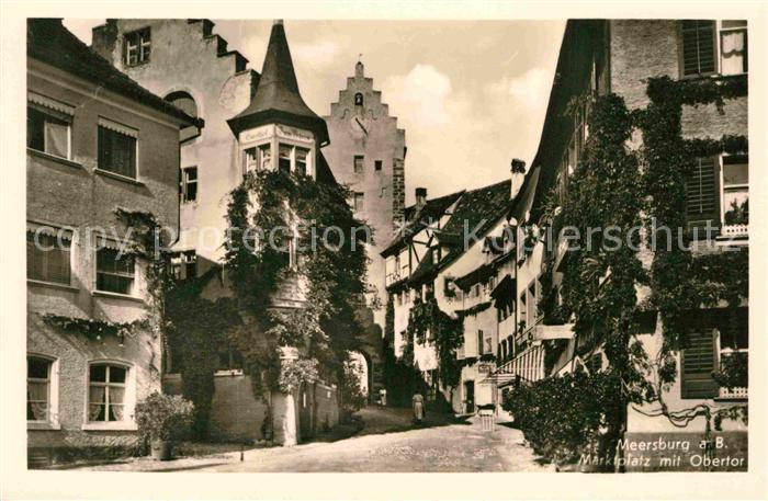 Meersburg Bodensee Marktplatz mit Obertor