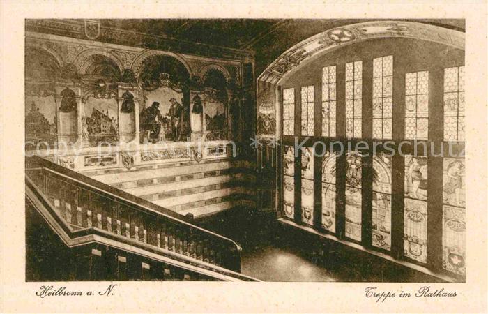 Heilbronn Neckar Treppe im Rathaus